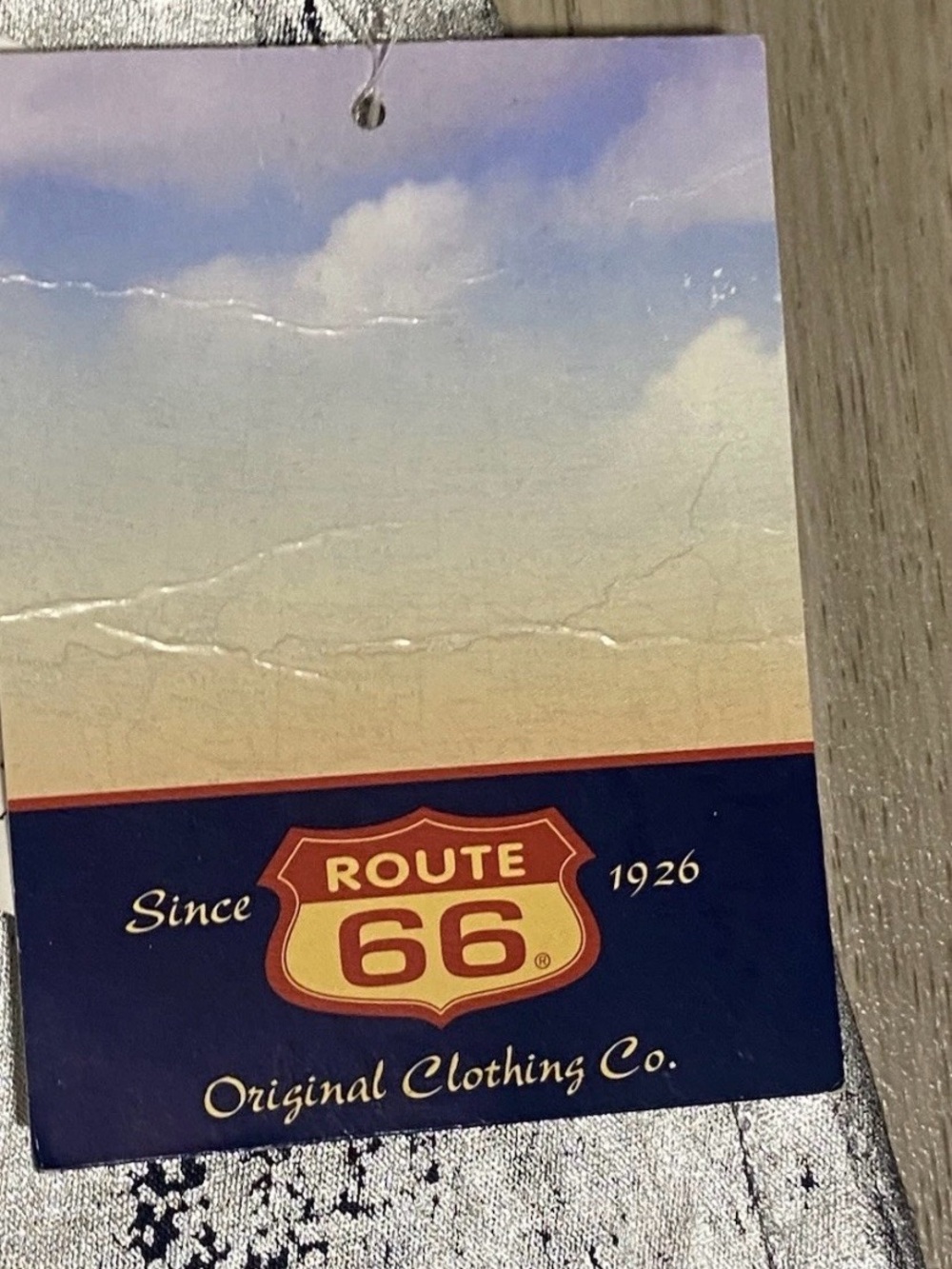 VTG Y2K Route 66 Low Rise Metallic Silver Blue Bootcut Jeans Junior's 14 NWT - Picture 3 of 4